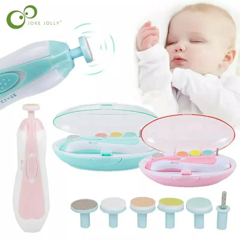 Coupe-ongles électrique pour bébé - Sans danger - Avec lumière - 10 têtes  de meulage - Kit de toilettage pour nouveau-né et nourrisson - Soin des