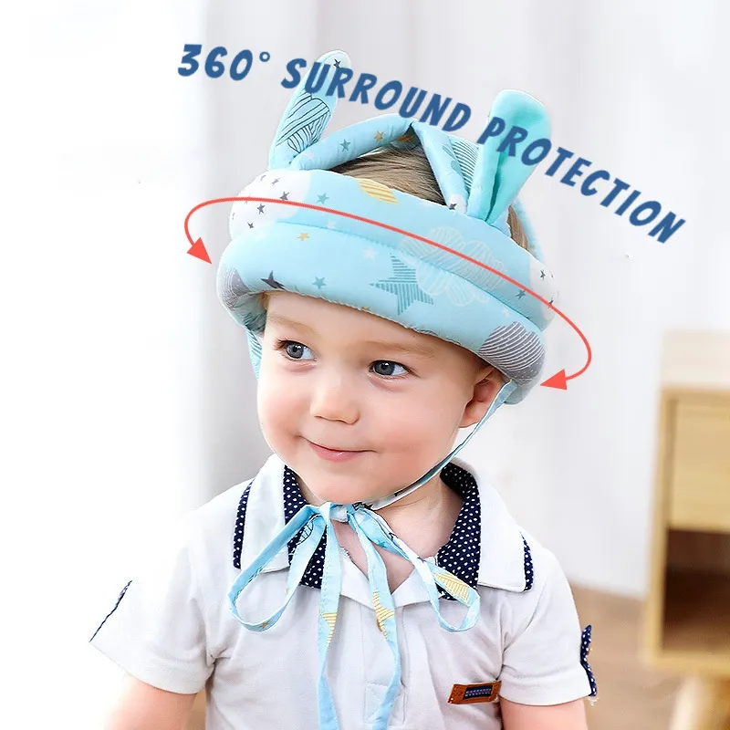 Protection bébé bébé Coton Protection de la tête Soft Hat