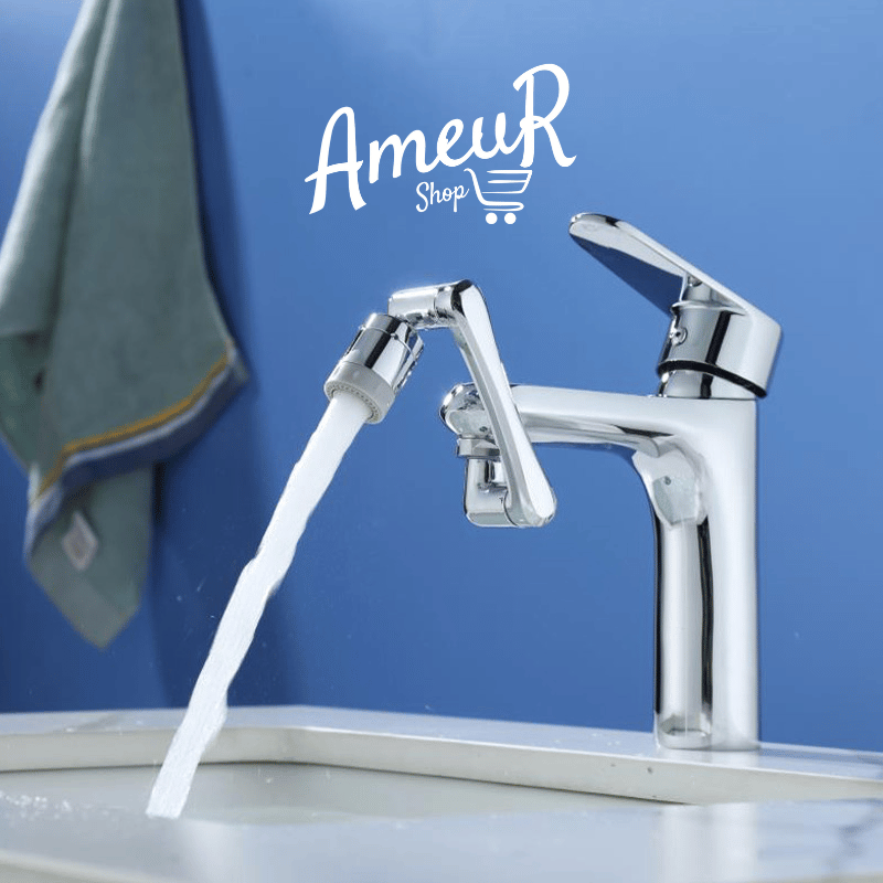 LTS FAFA fixation de robinet, rallonge de robinet pivotante à 360°  anti-éclaboussures avec rallonge