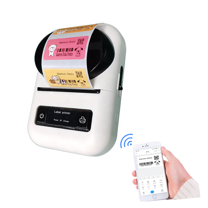 Imprimante D'Étiquettes Thermique Bluetooth - Étiqueteuse Portable