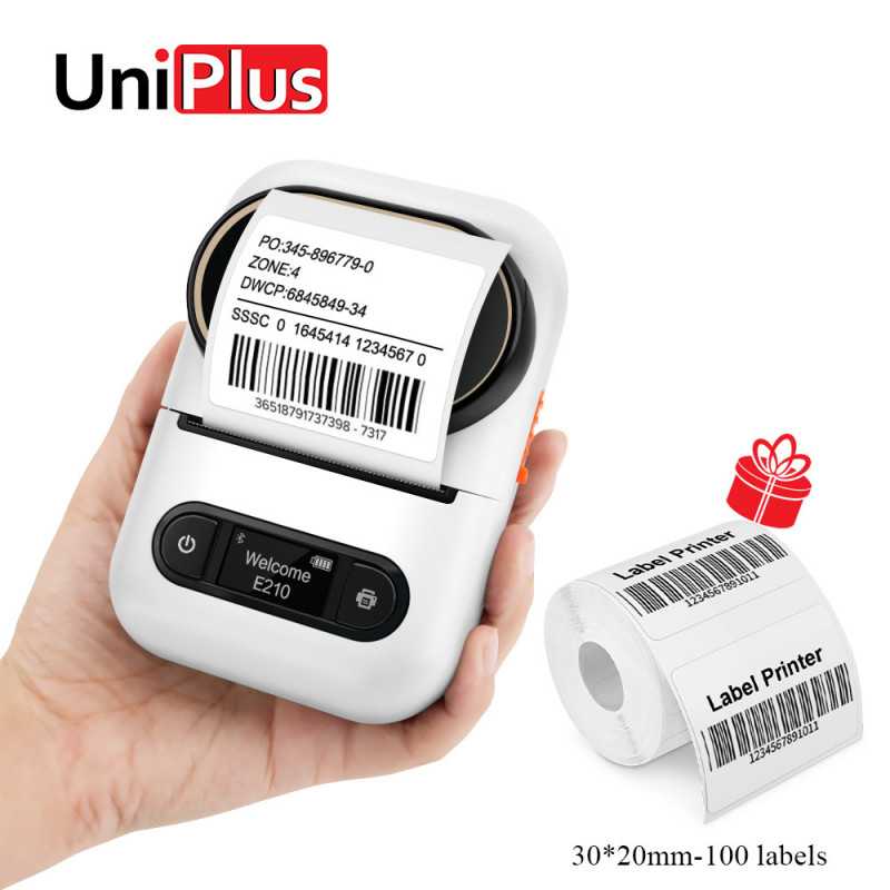 Portable Imprimante Etiquette,étiqueteuse Bluetooth Mini Imprimante  Thermique d'étiquettes Con a Etiquette Autocollante Compatible Android et  iOS pour