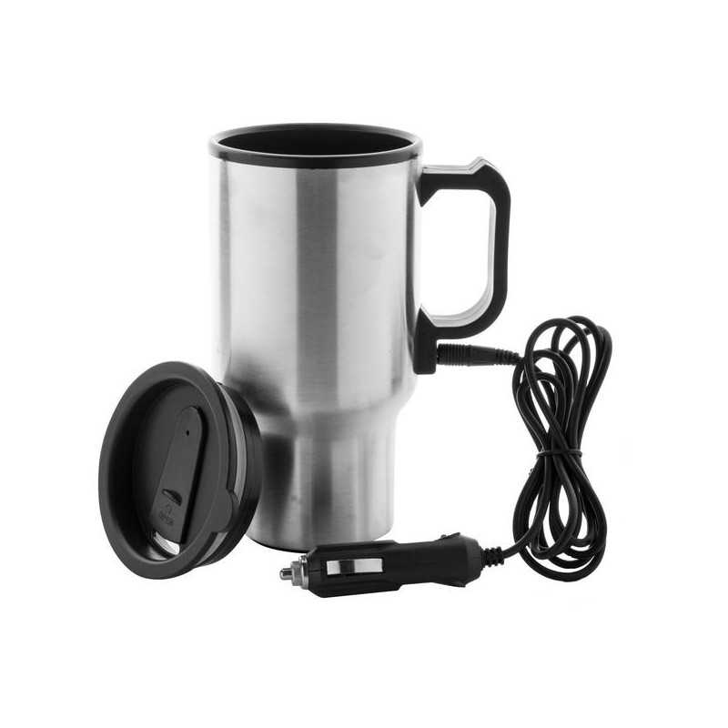 Tasse chauffante 12 V 450 ml électrique dans la voiture en acier inoxydable  voyage tasse chauffante café thé voiture tasse tasse pour accessoire de