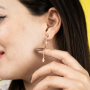 Linnea Rose Quartz Earrings